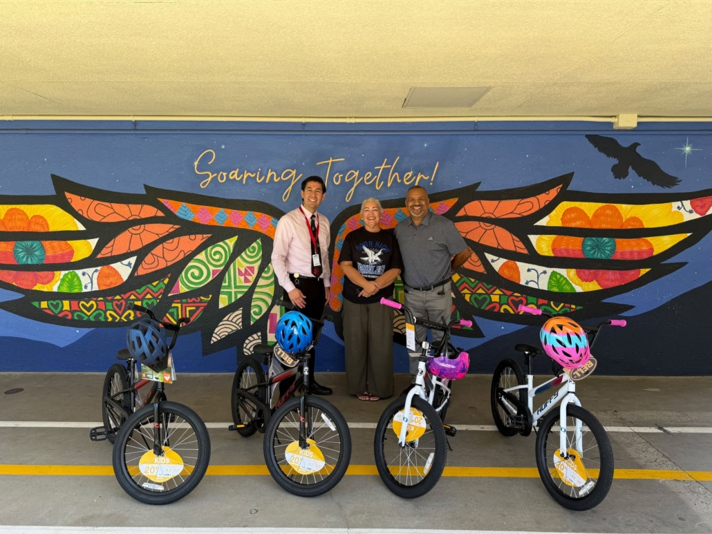Veva Islas Fresno Unified Bike Giveaway